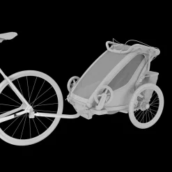 Kinderen Thule Fietstraileraccessoires|Fietstraileraccessoires-axle mount ezHitch™ plate with quick release skewer