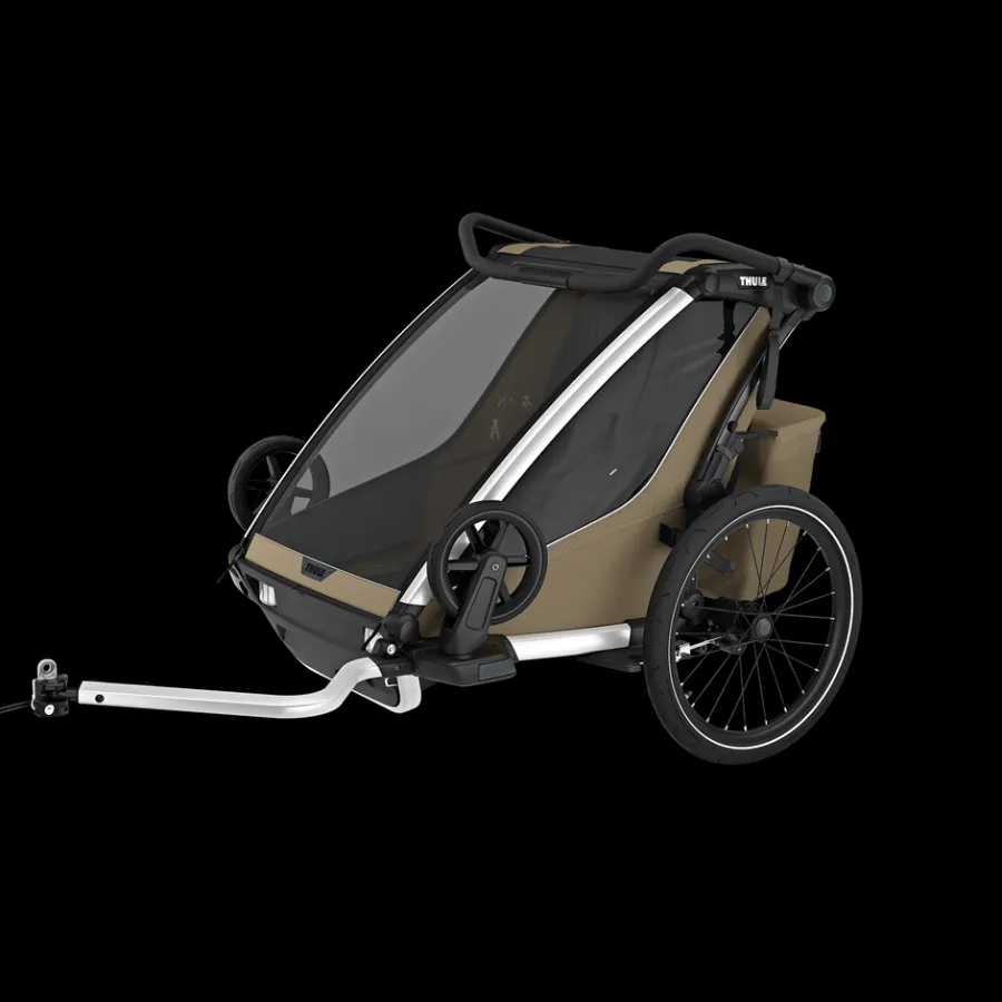 Kinderen Thule Fietstrailerbundels|Fietstrailerbundels-Chariot Cross 2 double jogging bundle