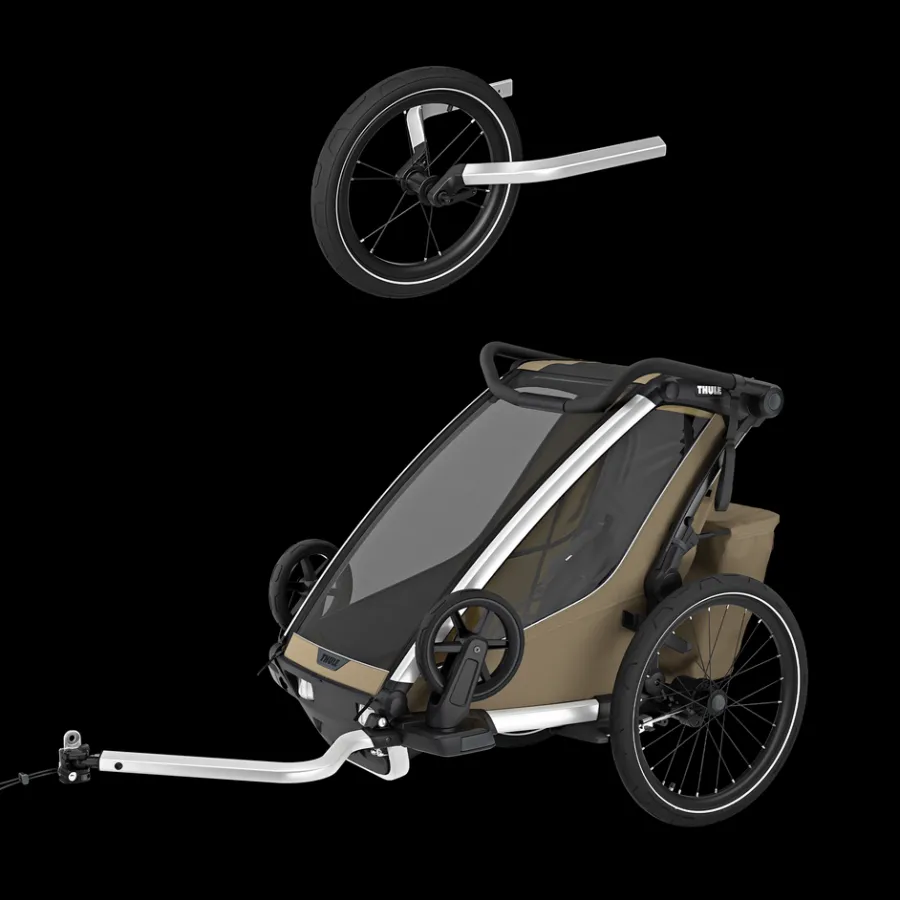 Kinderen Thule Fietstrailerbundels|Fietstrailerbundels-Chariot Cross 2 single jogging Bundle