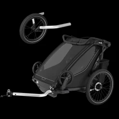 Kinderen Thule Fietstrailerbundels|Fietstrailerbundels-Chariot Sport 2 double jogging Bundle