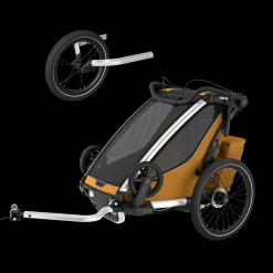 Kinderen Thule Fietstrailerbundels|Fietstrailerbundels-Chariot Sport 2 single jogging Bundle