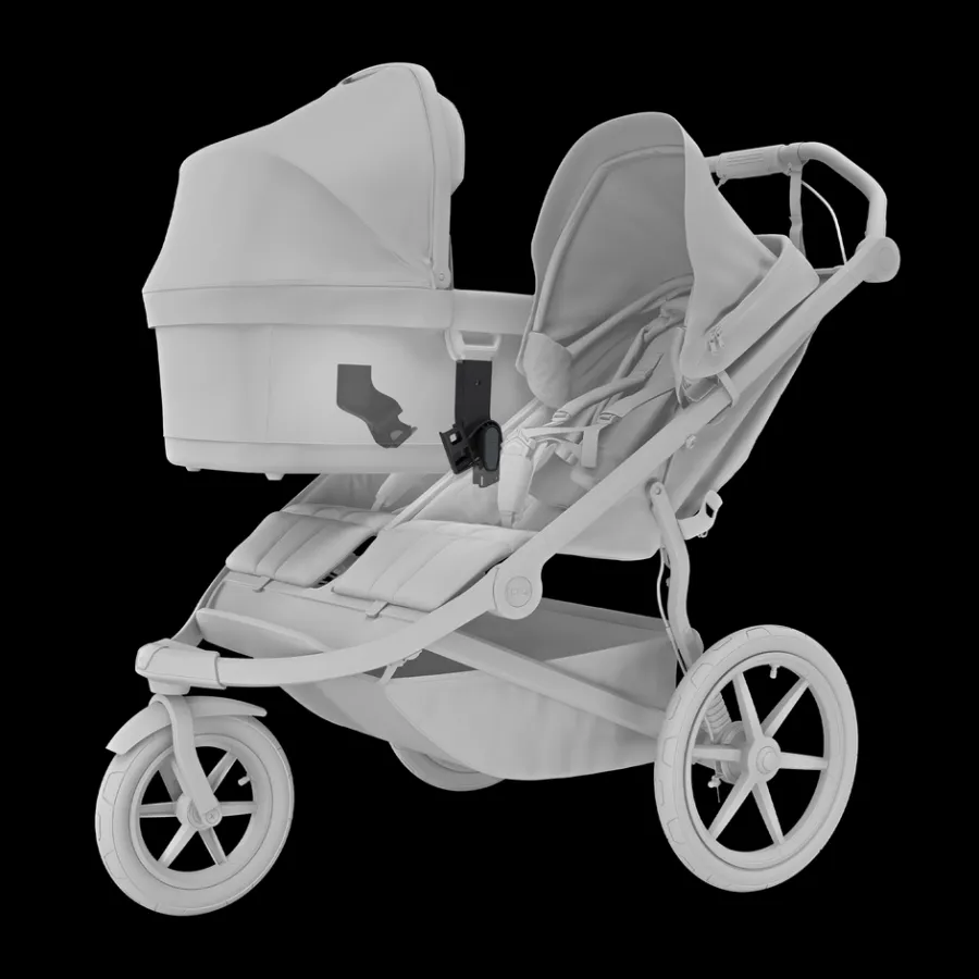 Kinderen Thule Accessoires Voor Wandelwagens-Urban Glide 3 double stroller bassinet adapter